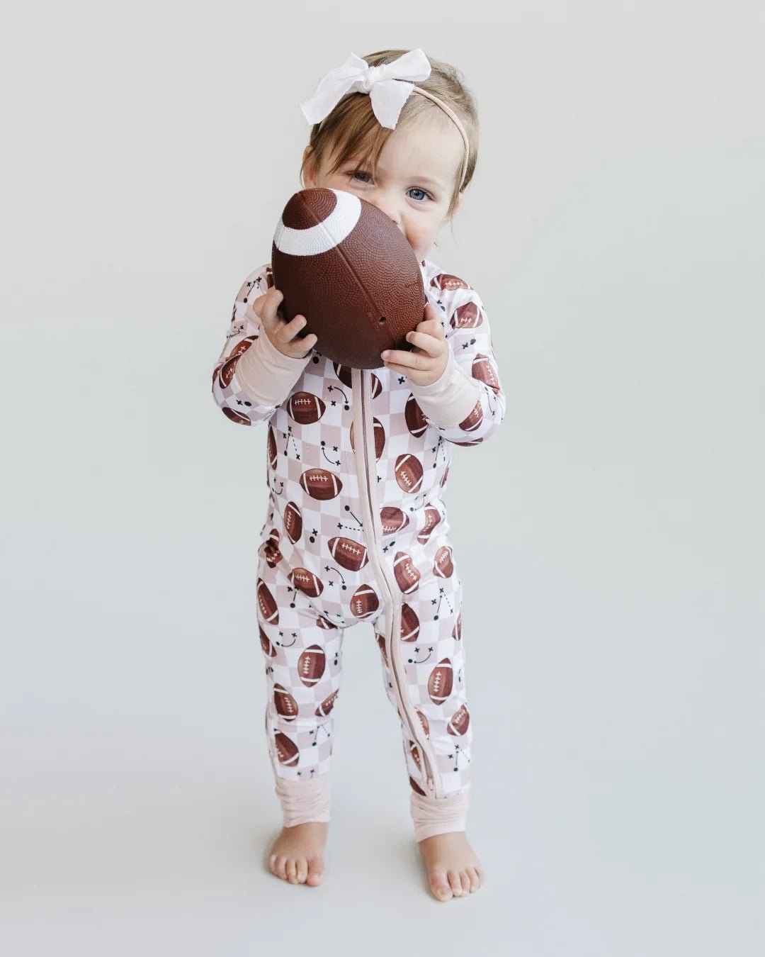 Bamboo Zip Romper | Game Day - Mack & Harvie