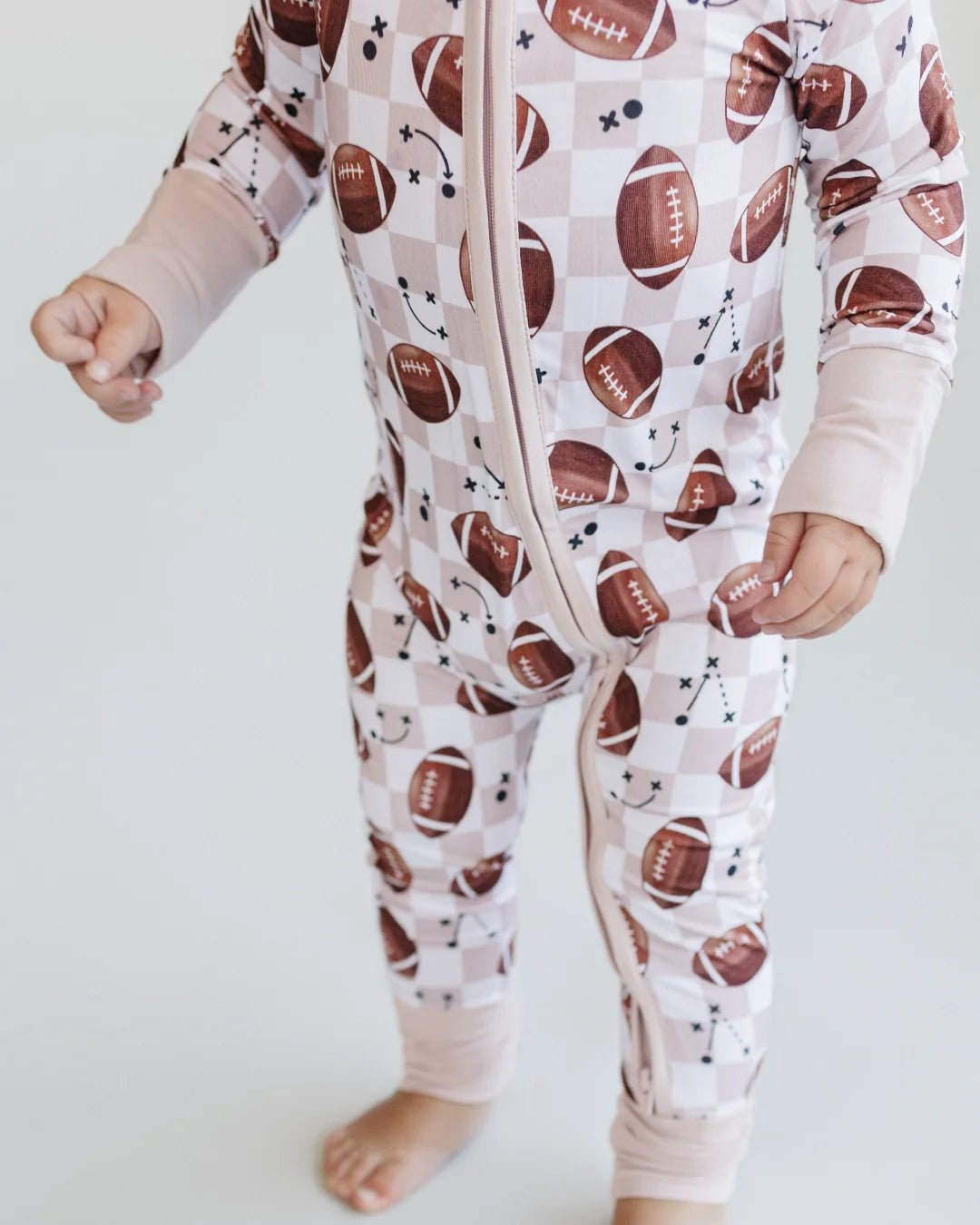 Bamboo Zip Romper | Game Day - Mack & Harvie
