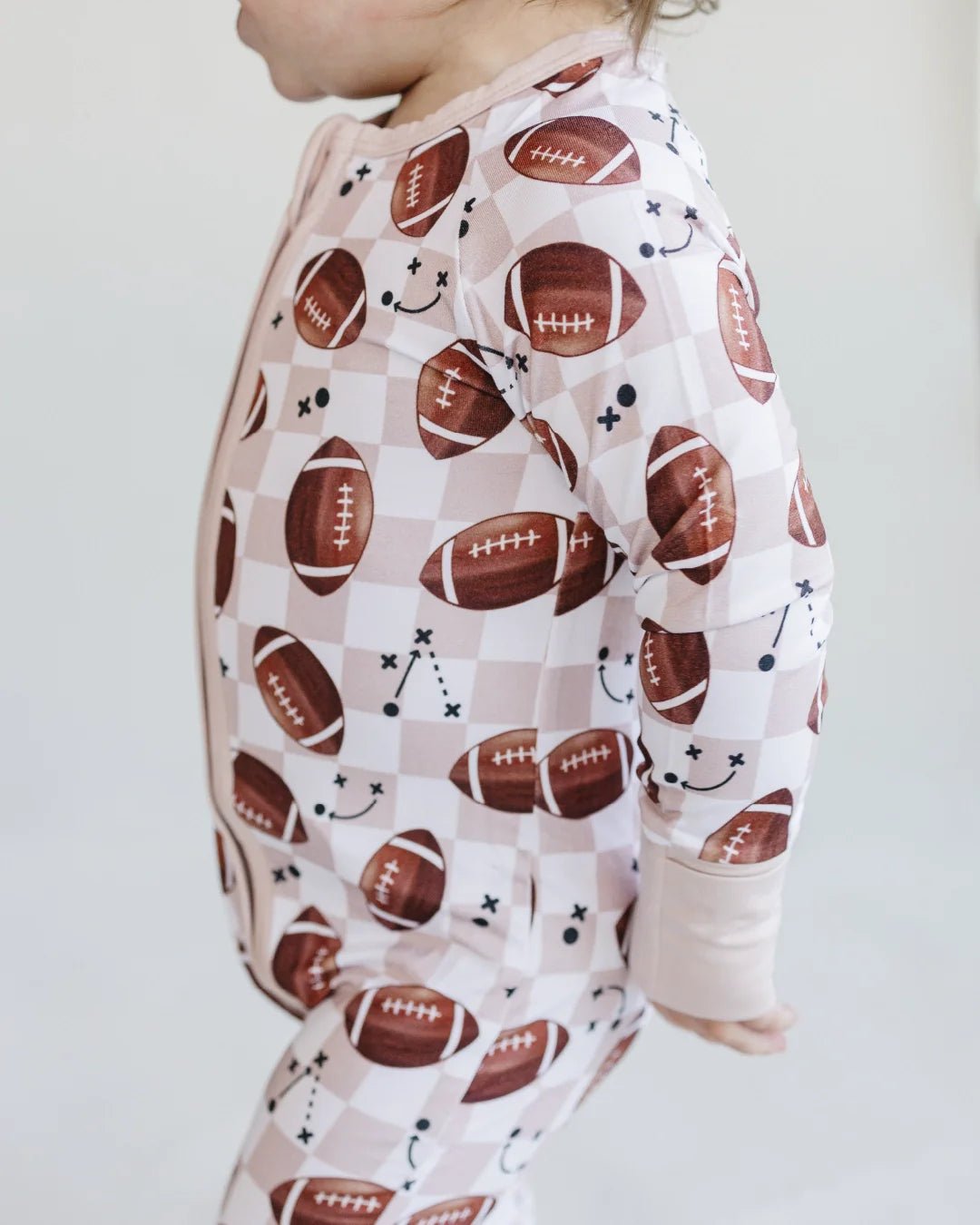 Bamboo Zip Romper | Game Day - Mack & Harvie