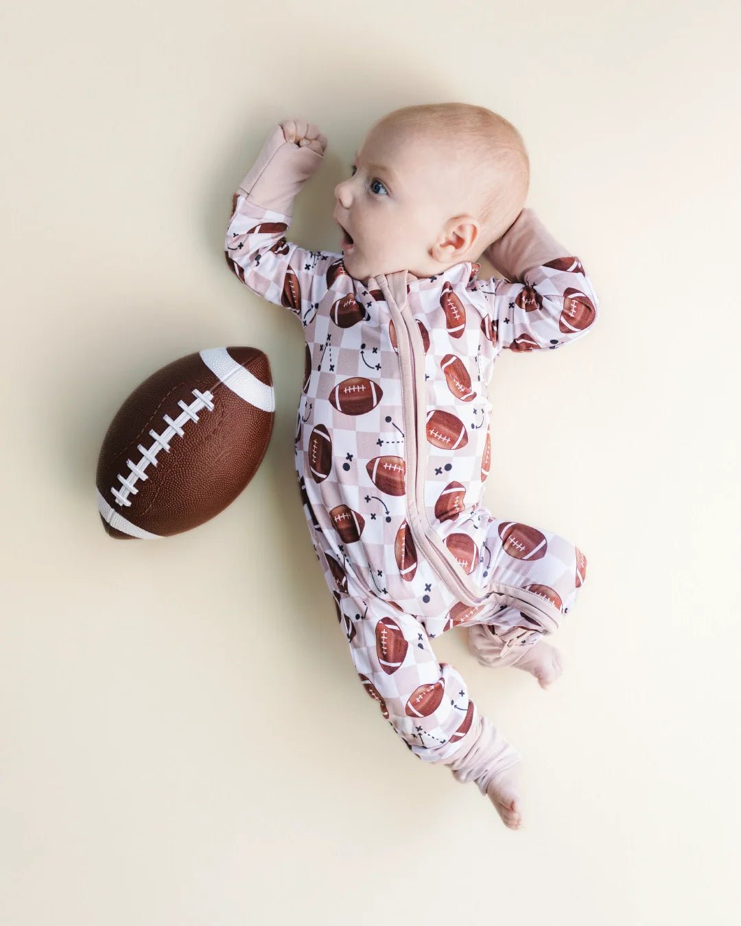 Bamboo Zip Romper | Game Day - Mack & Harvie