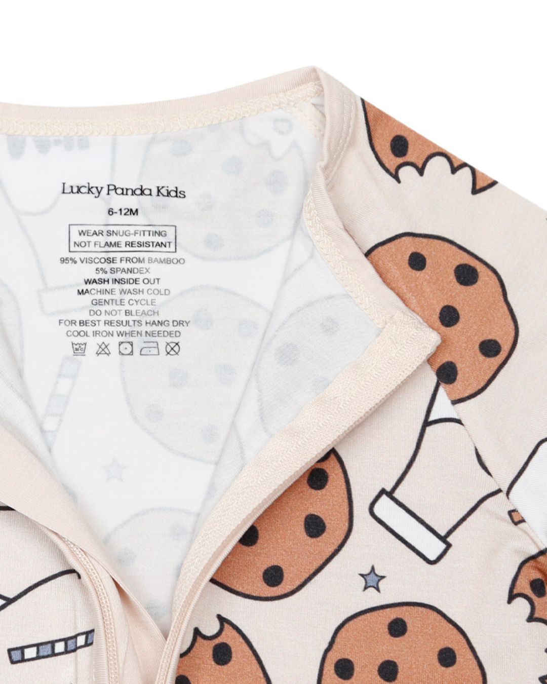 Bamboo Zip Romper | Milk & Cookies - Mack & Harvie
