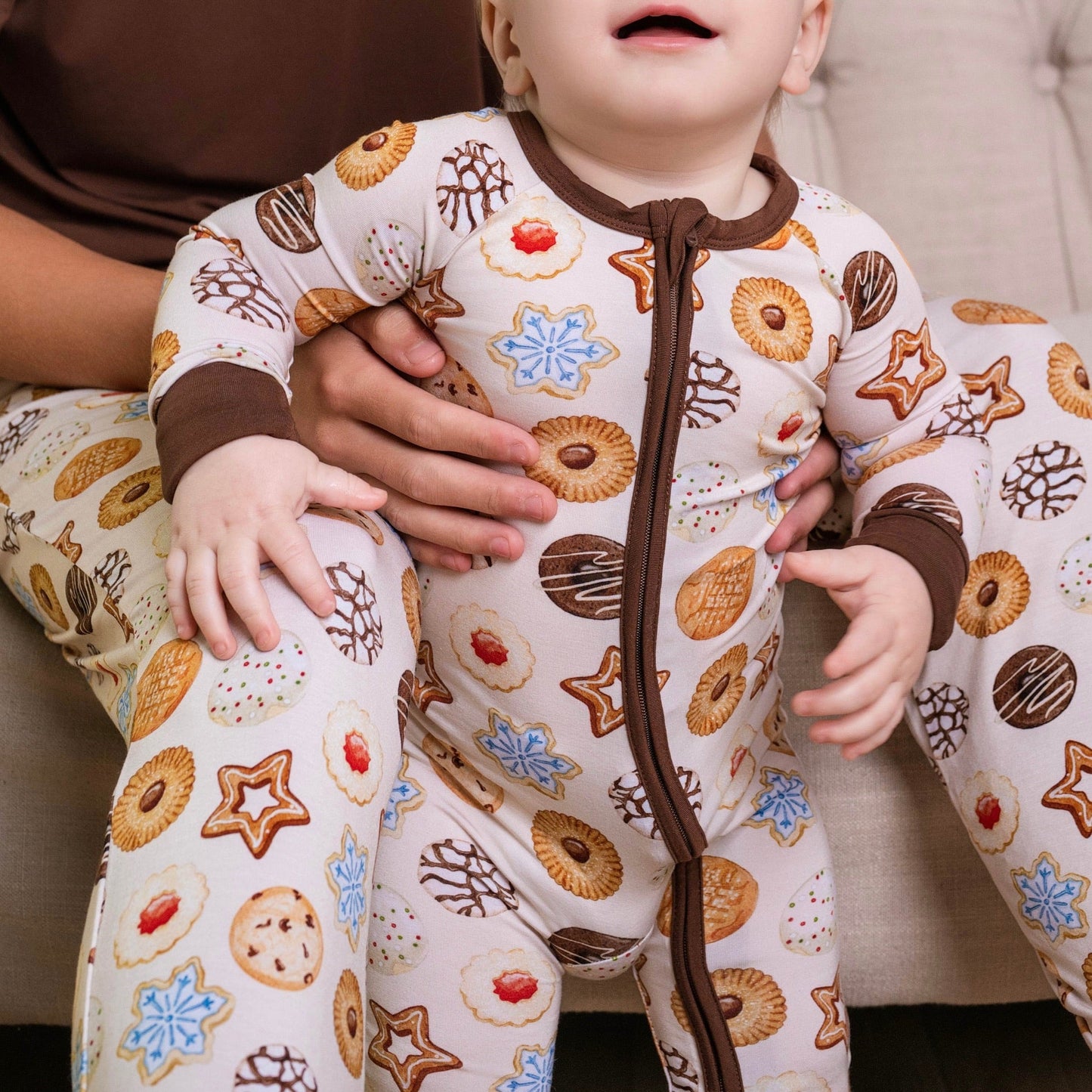 Cookie Swap | Convertible Bamboo Zipper Baby Pajamas