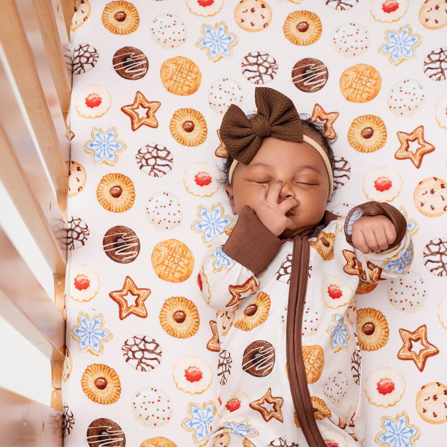 Cookie Swap | Convertible Bamboo Zipper Baby Pajamas