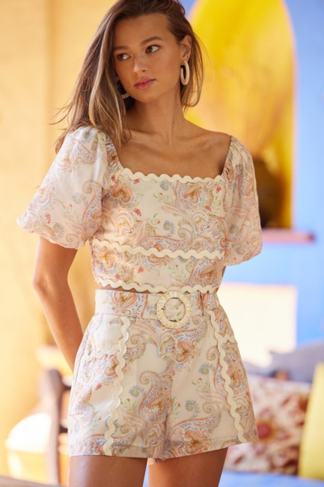 Belted Trim Det Short