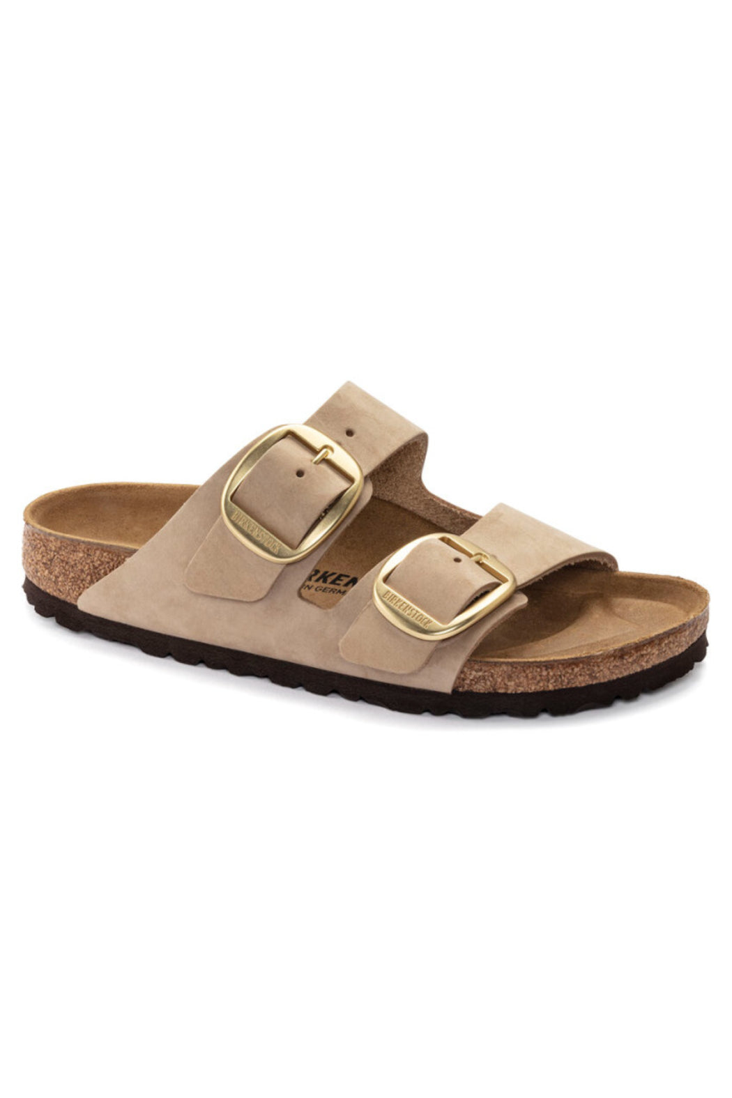 Birkenstock Arizona Oiled Leather Big Buckle Narrow Width in Cognac