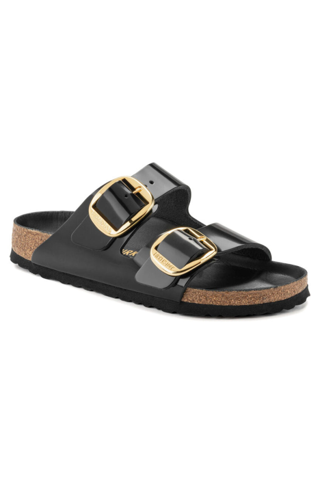 Birkenstock Arizona Oiled Leather Big Buckle Narrow Width in Cognac