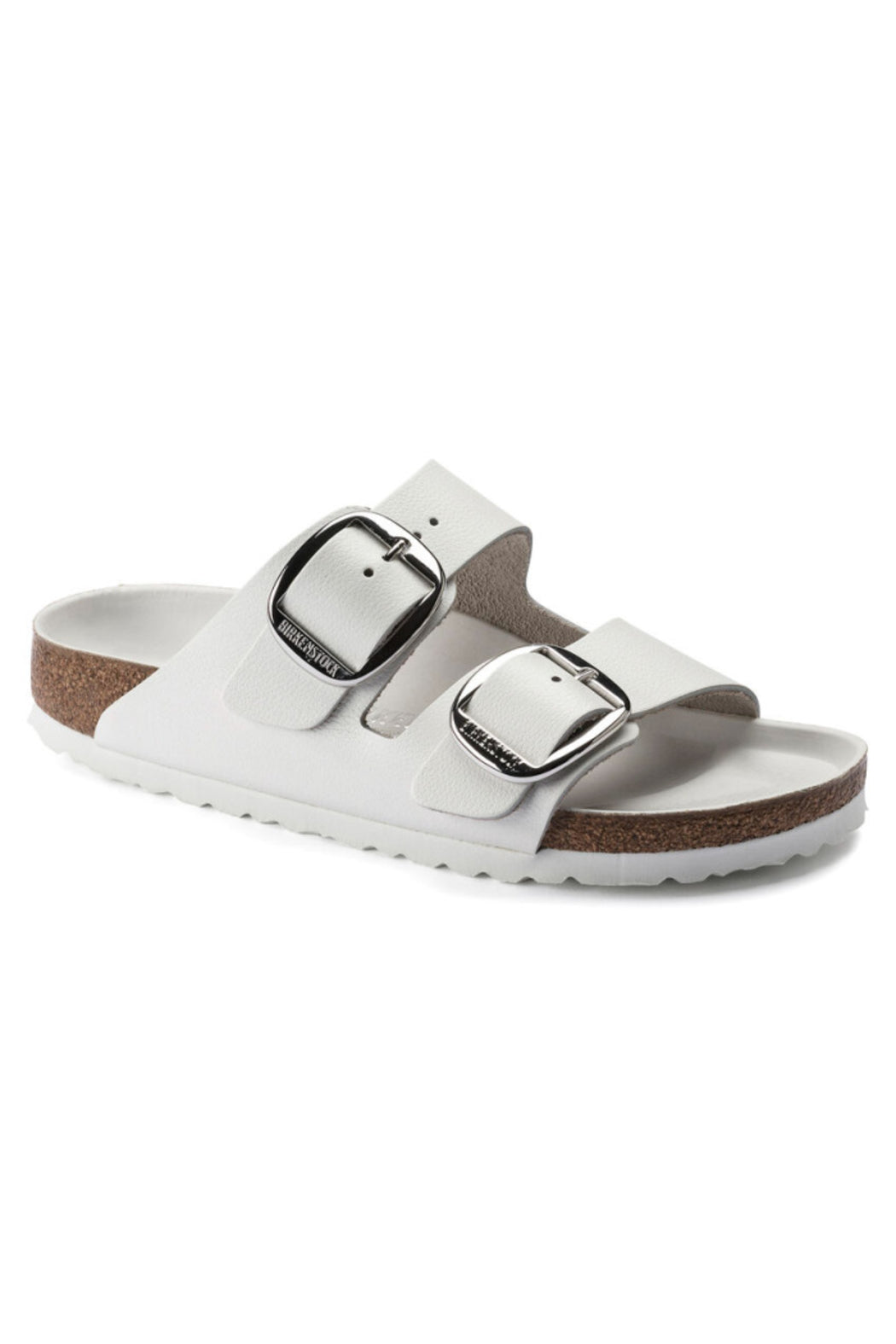 Birkenstock Arizona Oiled Leather Big Buckle Narrow Width in Cognac