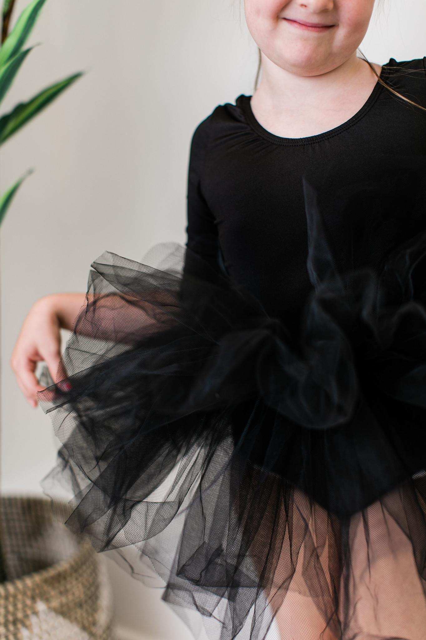 Black 3/4 Tutu Leotard - Mack & Harvie