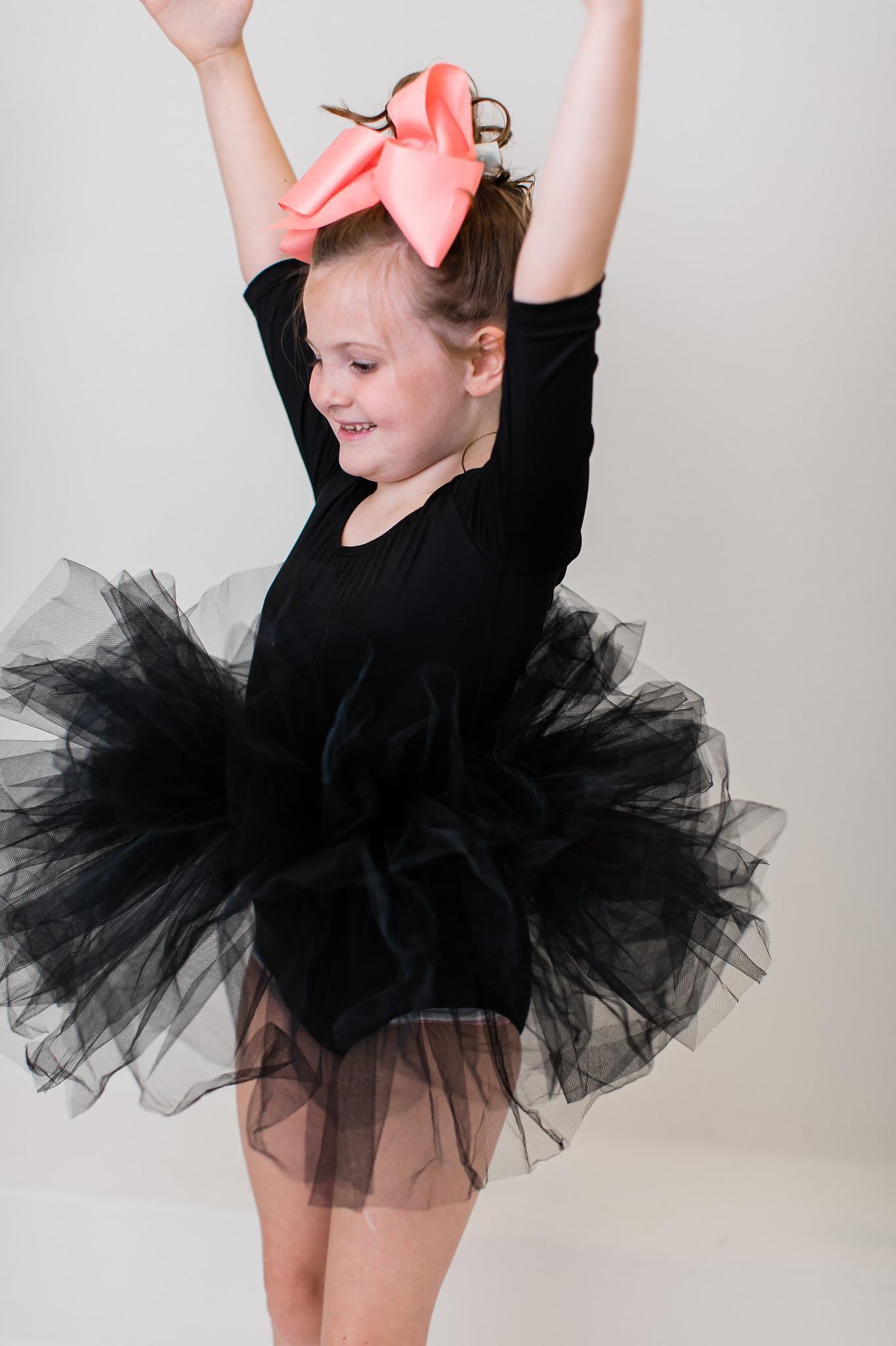 Black 3/4 Tutu Leotard - Mack & Harvie