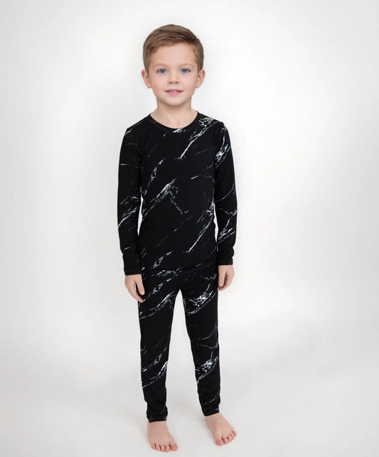 Black Marble Two-Piece Set