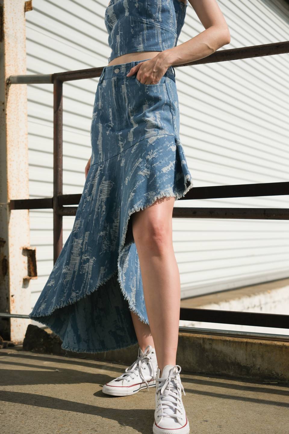 BREEZY ADORATION DENIM SKIRT - Mack & Harvie