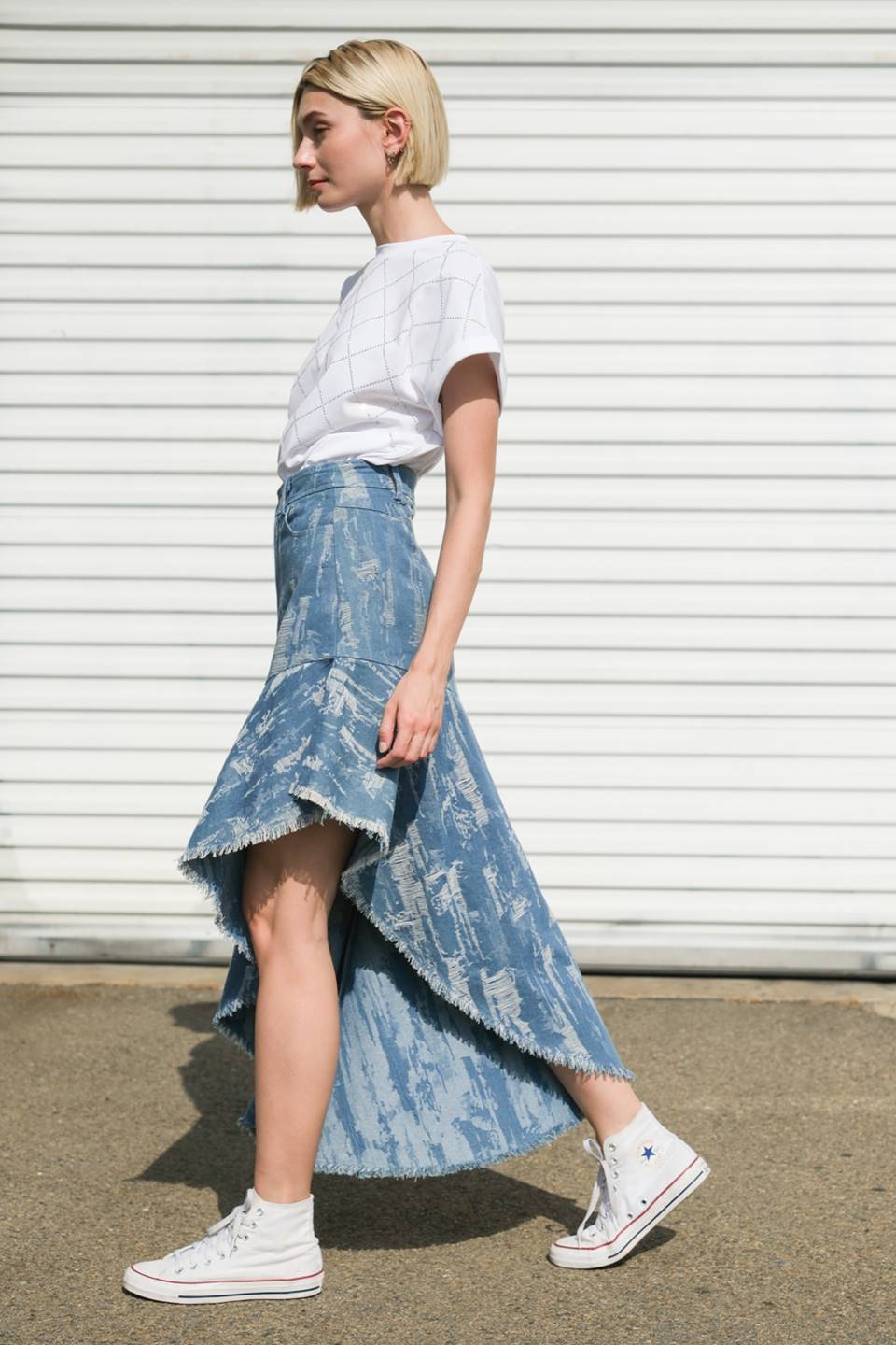 BREEZY ADORATION DENIM SKIRT - Mack & Harvie