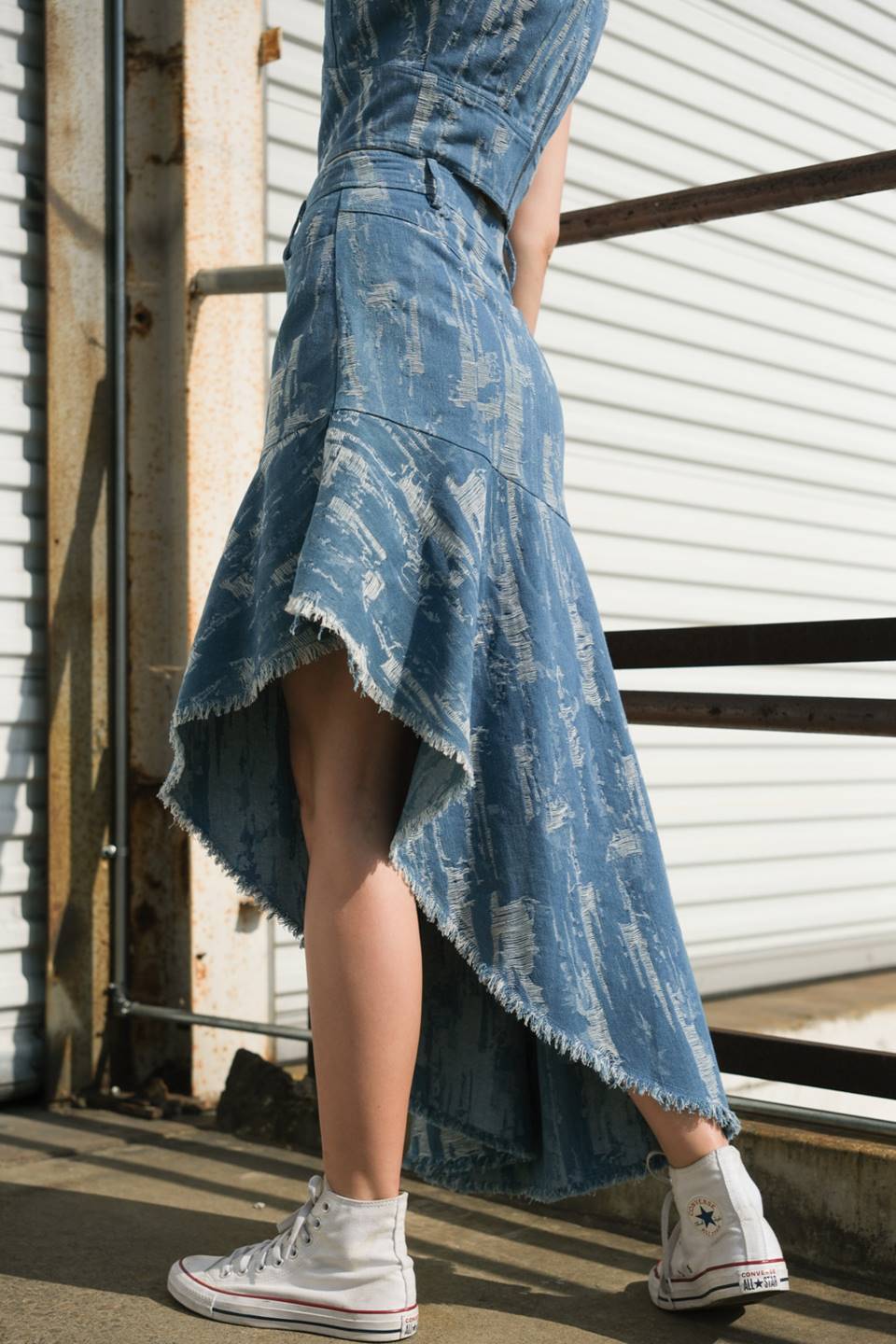 BREEZY ADORATION DENIM SKIRT - Mack & Harvie