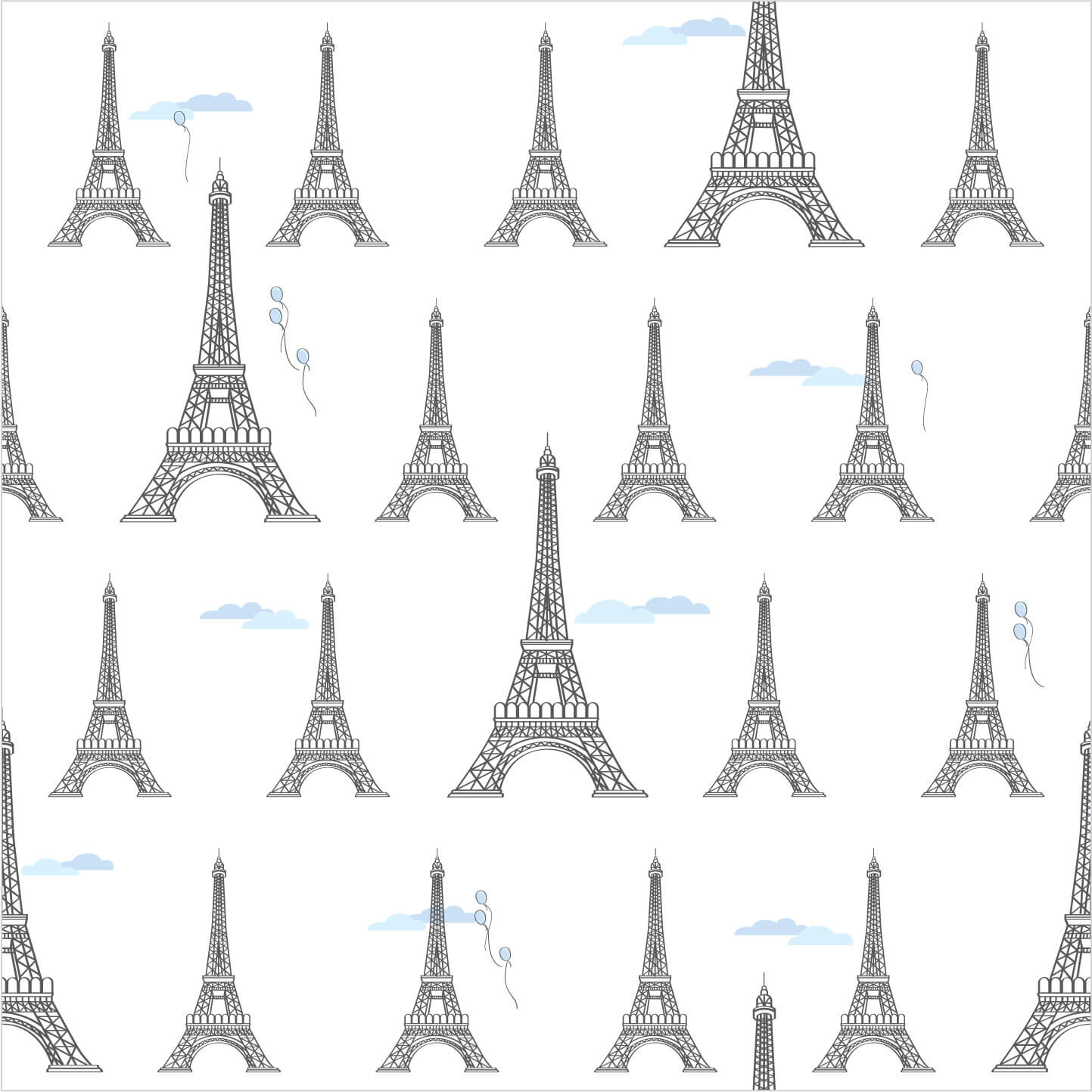 Paris Eiffel Tower Zippered Romper