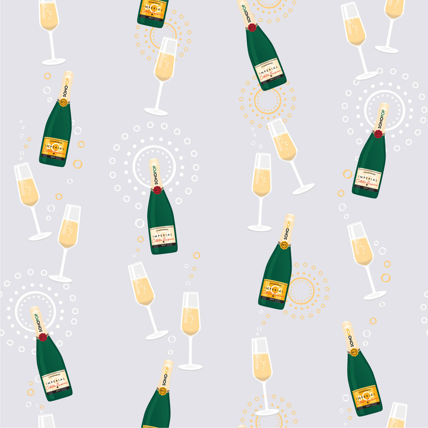 Two-Piece Set in Paris Pop Clink Fizz