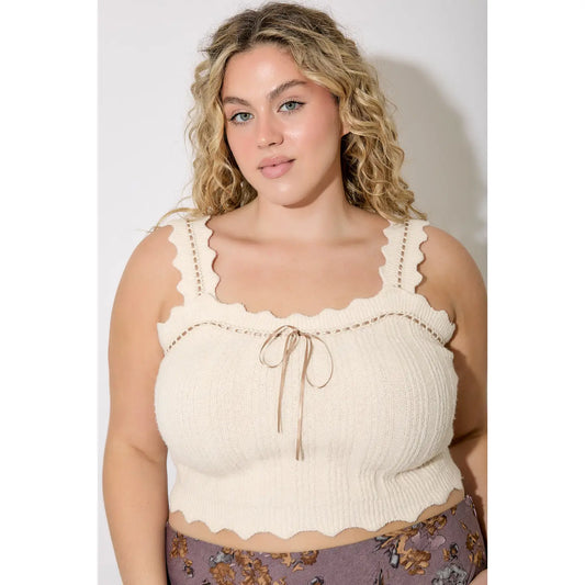 Scallop Sweater Cami