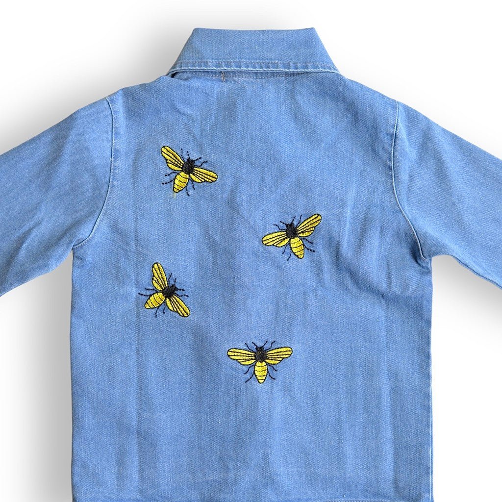 Buzzy Denim Cardigan