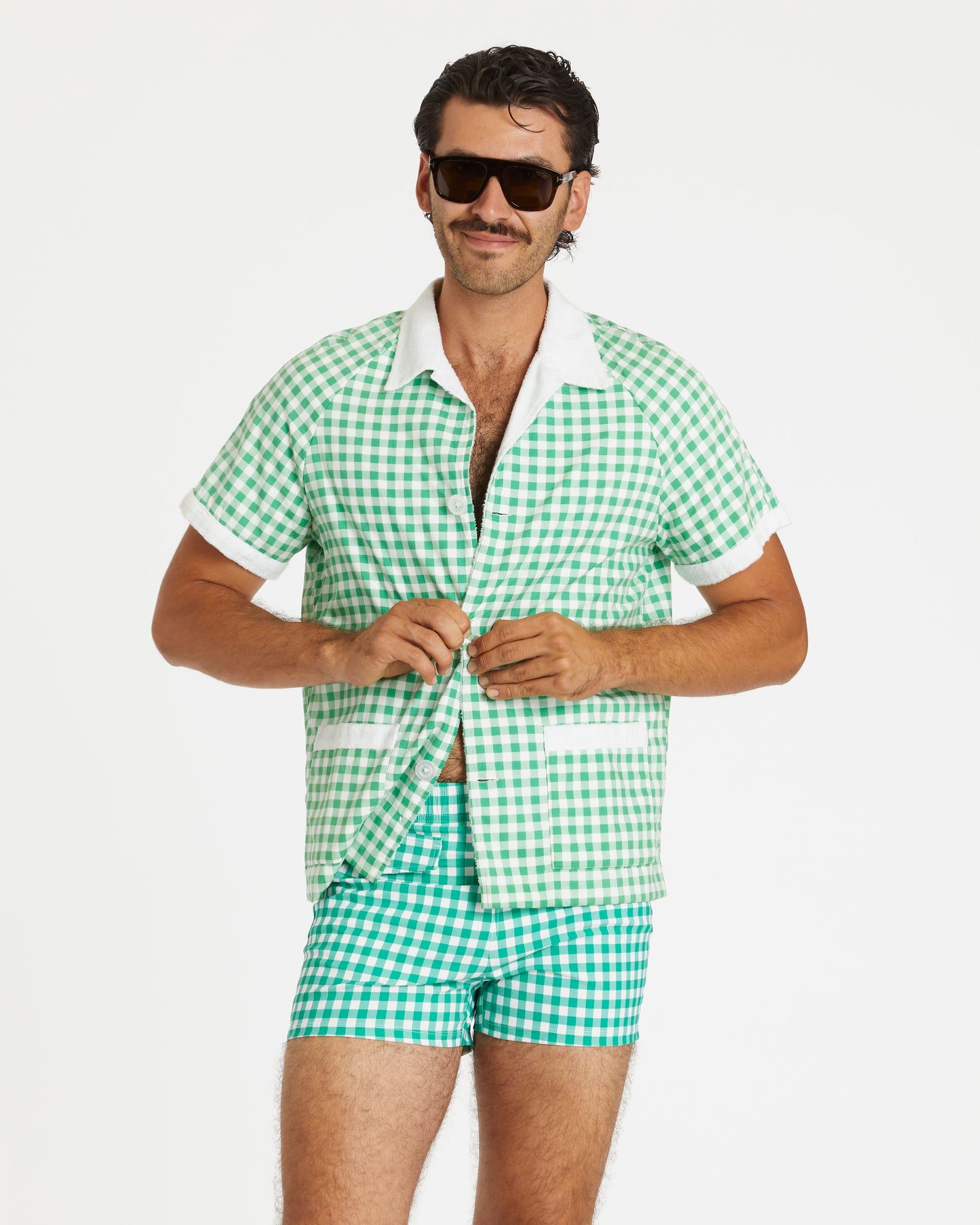 Gingham Cabana Trunk (Green)