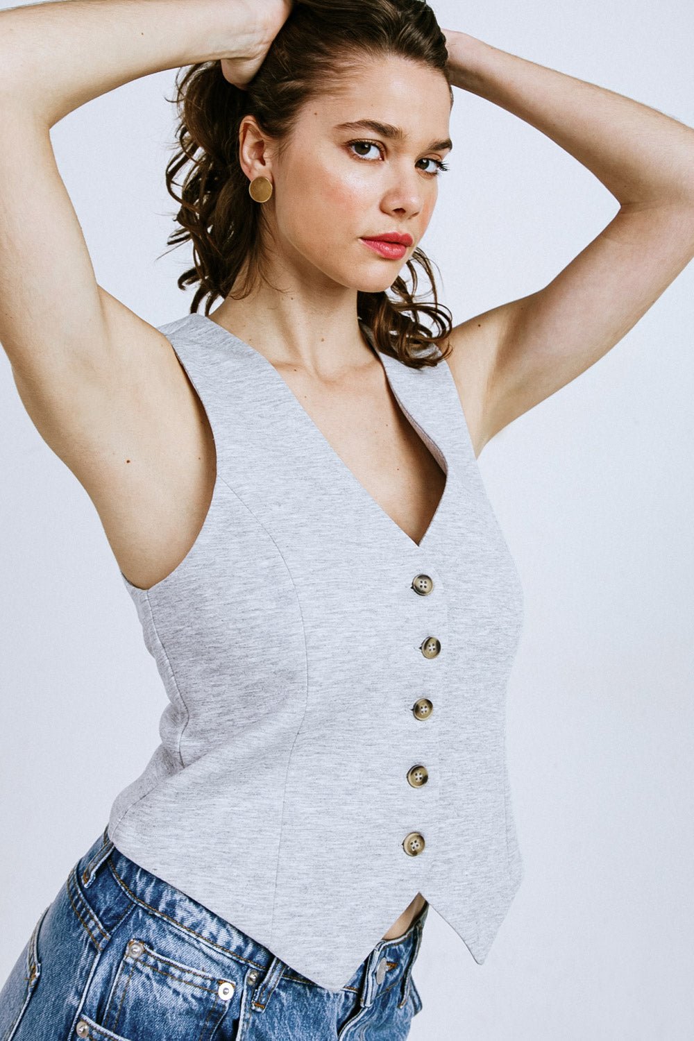 CALL MY LOVELY PONTI VEST - Mack & Harvie