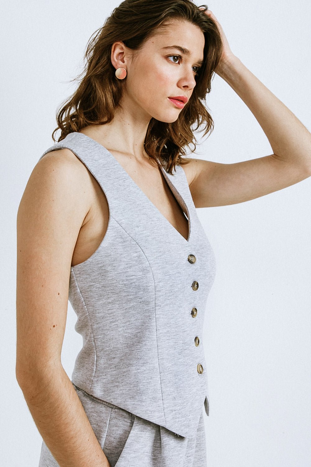 CALL MY LOVELY PONTI VEST - Mack & Harvie