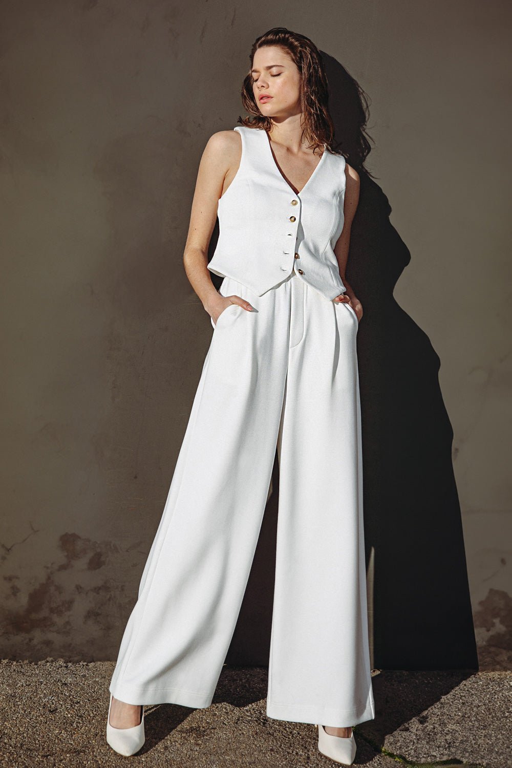 CALL MY LOVELY PONTI VEST - Mack & Harvie