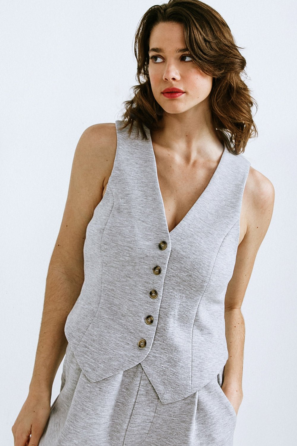 CALL MY LOVELY PONTI VEST - Mack & Harvie