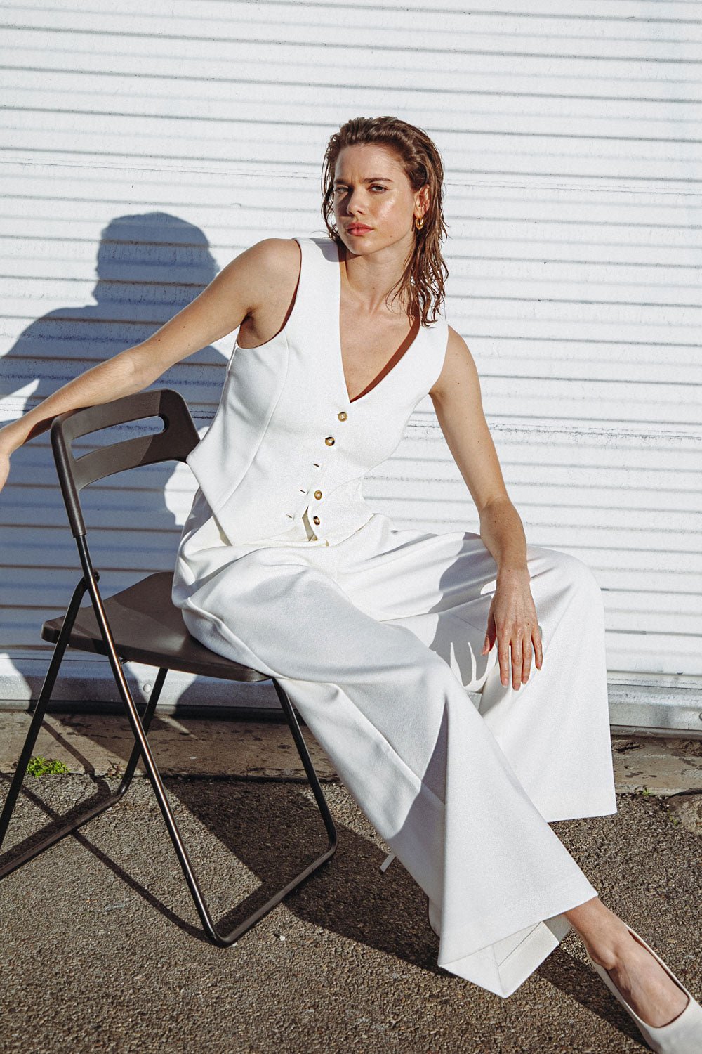 CALL MY LOVELY PONTI VEST - Mack & Harvie