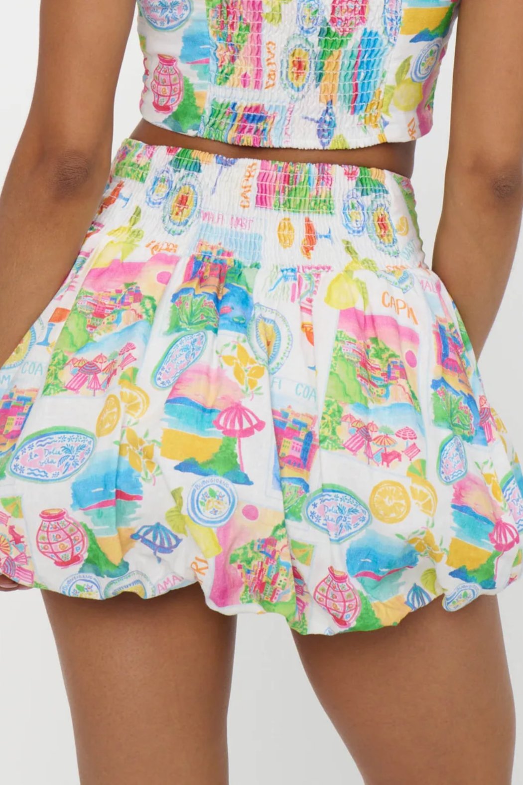 Celeste Amalfi Skort