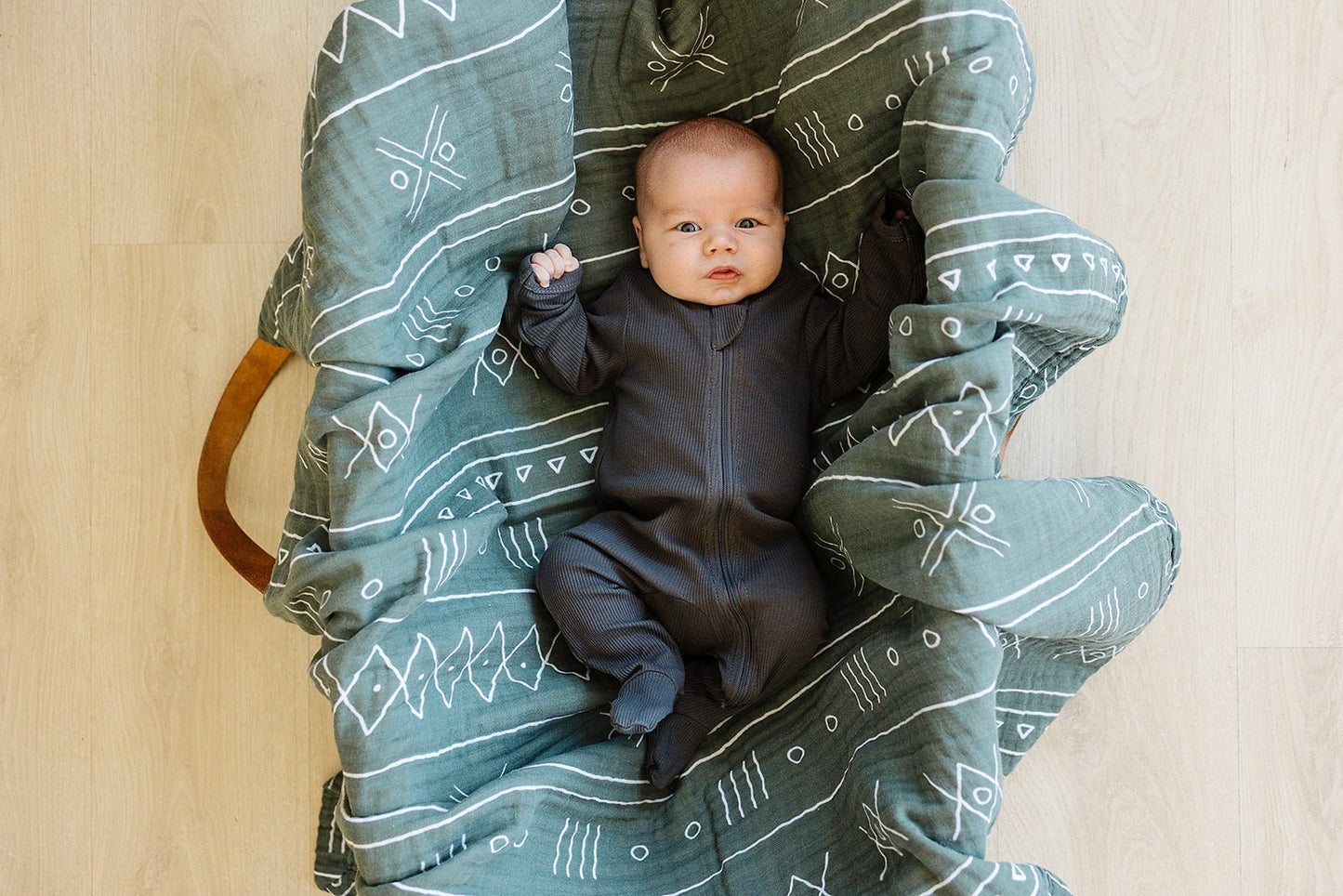 Charcoal Organic Cotton Ribbed Zipper - Mack & Harvie