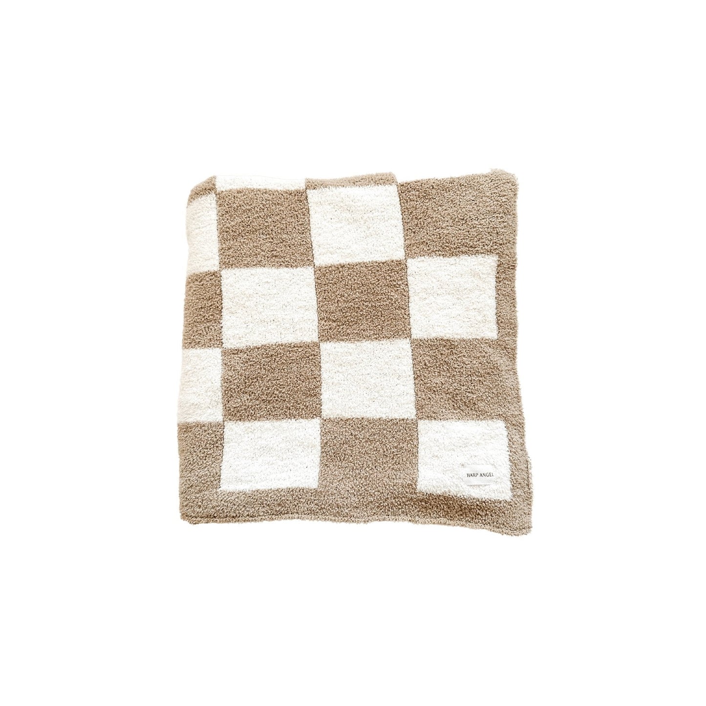 Checker Blanket - Taupe/White - Mack & Harvie