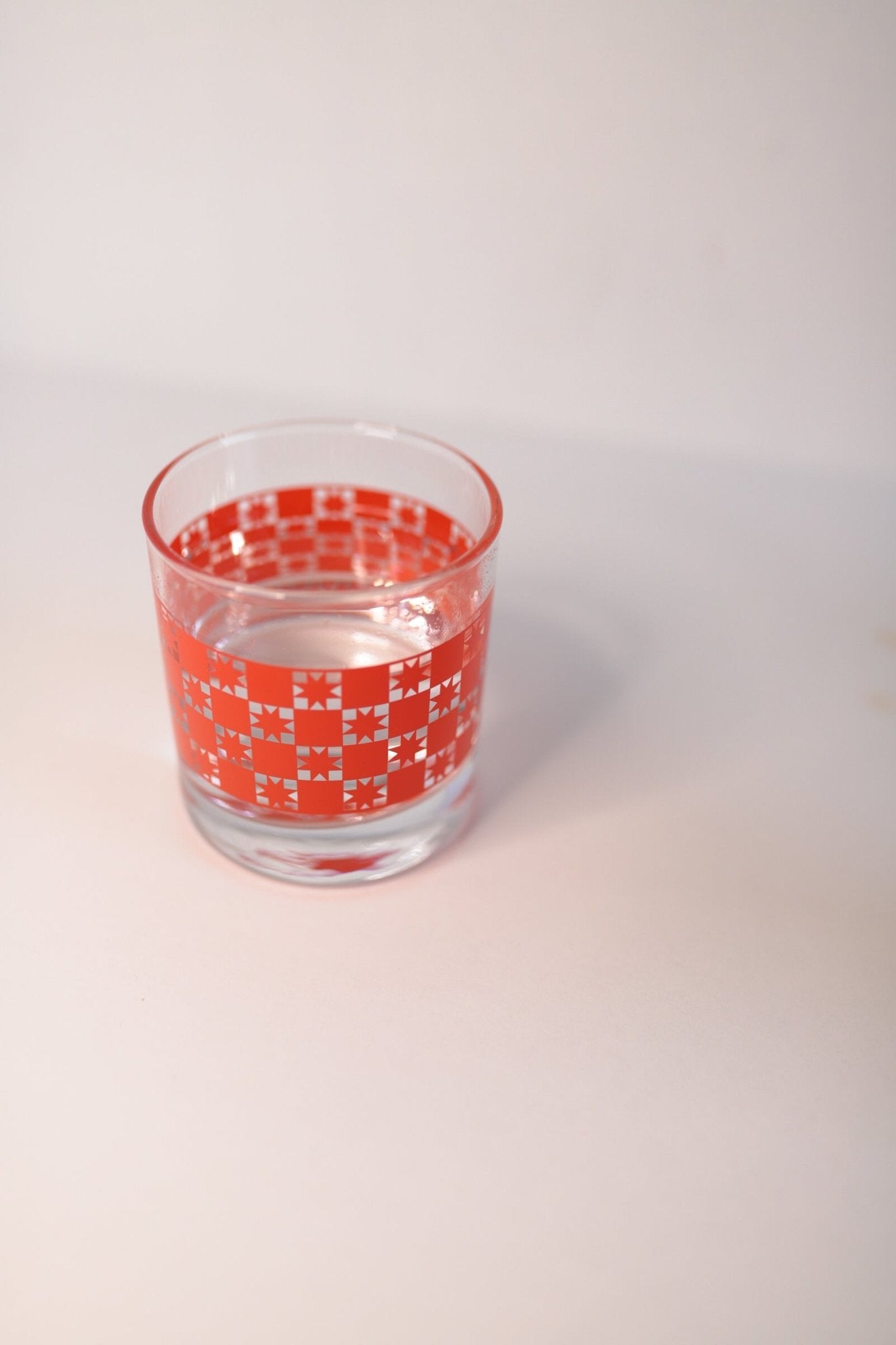 Checkered Burst Cocktail Glass | Special Release - Mack & Harvie