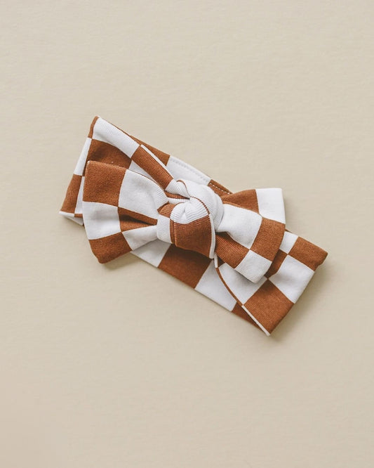 Checkered Headband | Copper - Mack & Harvie