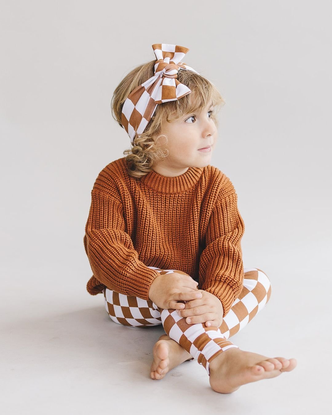 Checkered Headband | Copper - Mack & Harvie