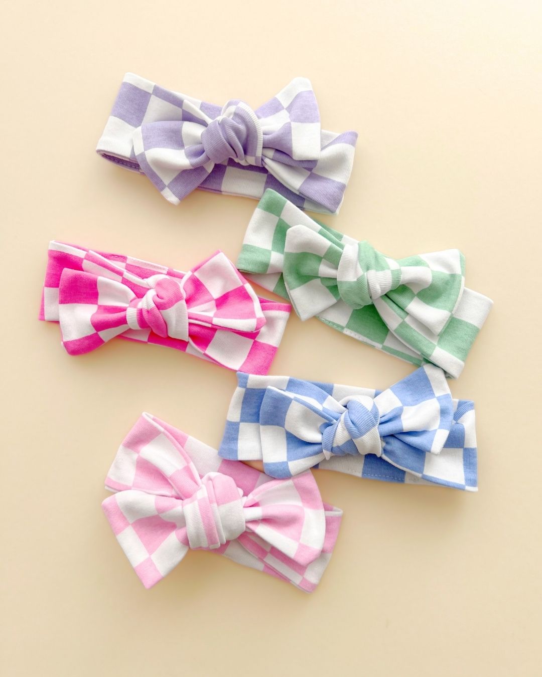 Checkered Headband | Lavender - Mack & Harvie