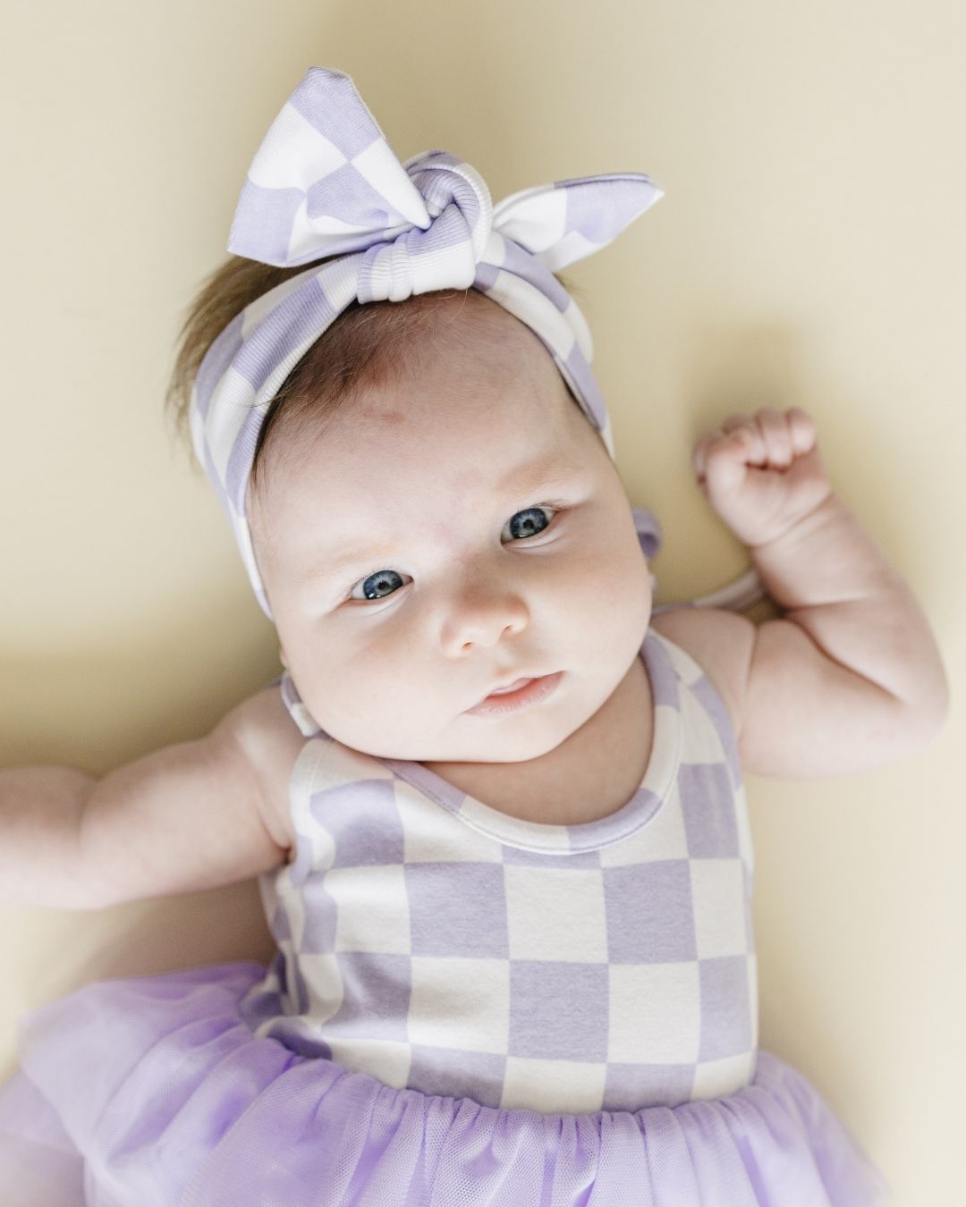 Checkered Headband | Lavender - Mack & Harvie