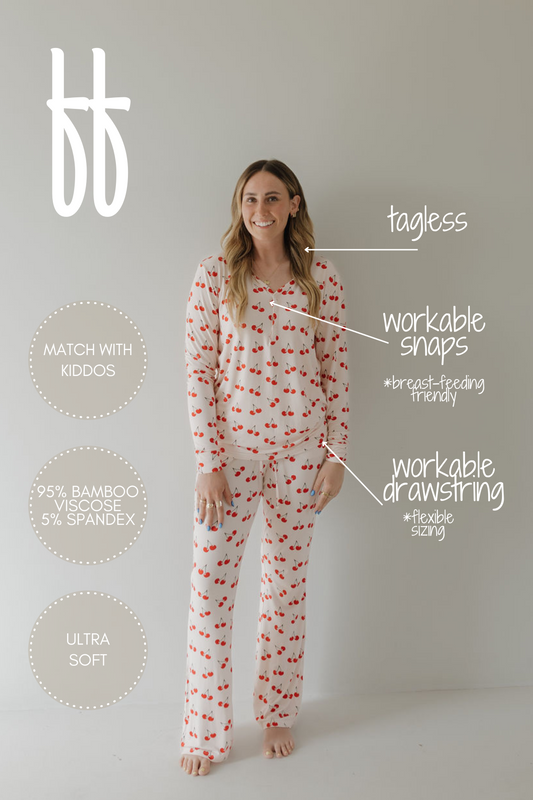 Women's Bamboo Pajama | Cherry Orchard