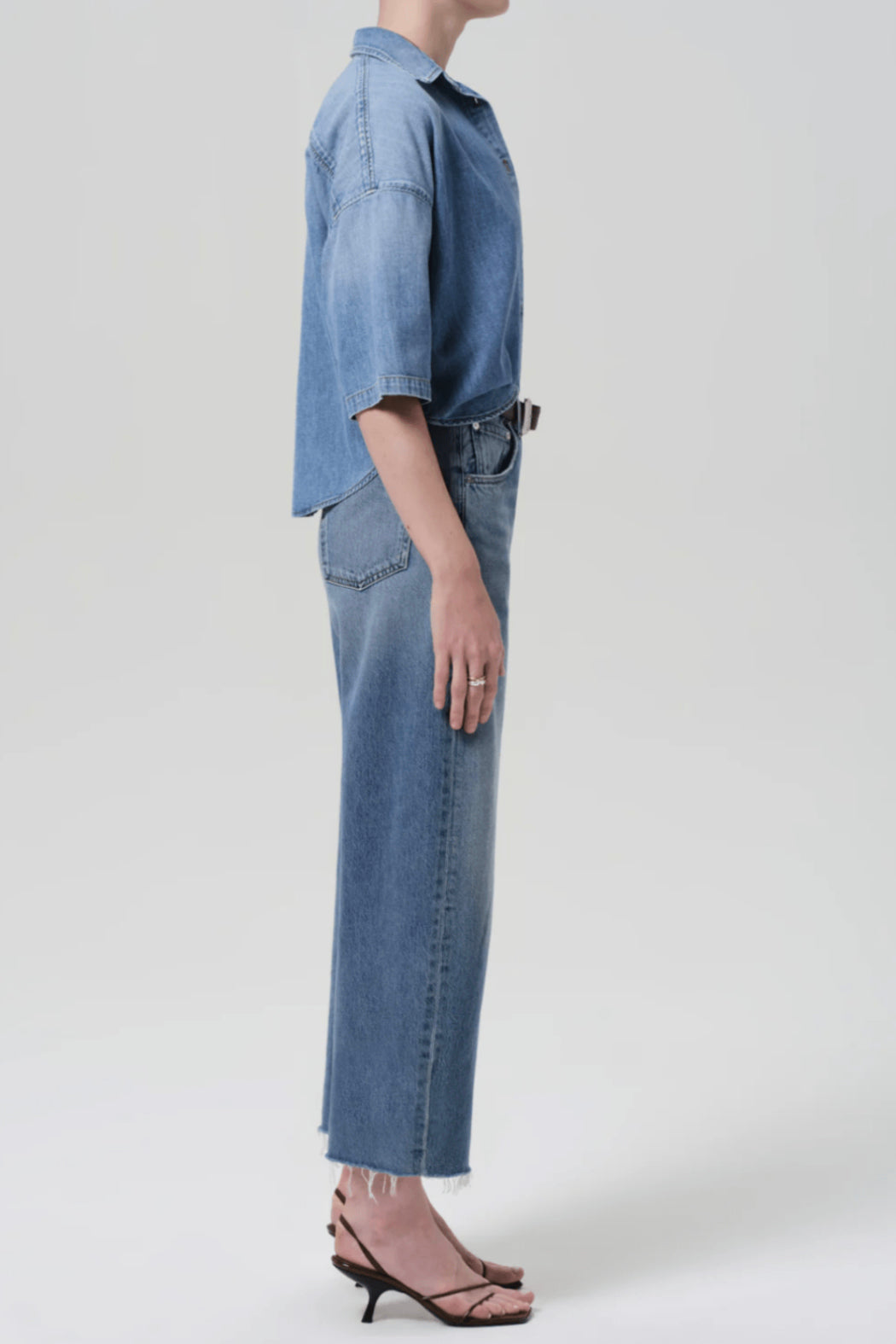 Ayla Raw-Hem Crop