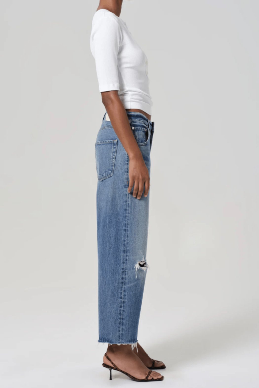 Ayla Raw-Hem Crop