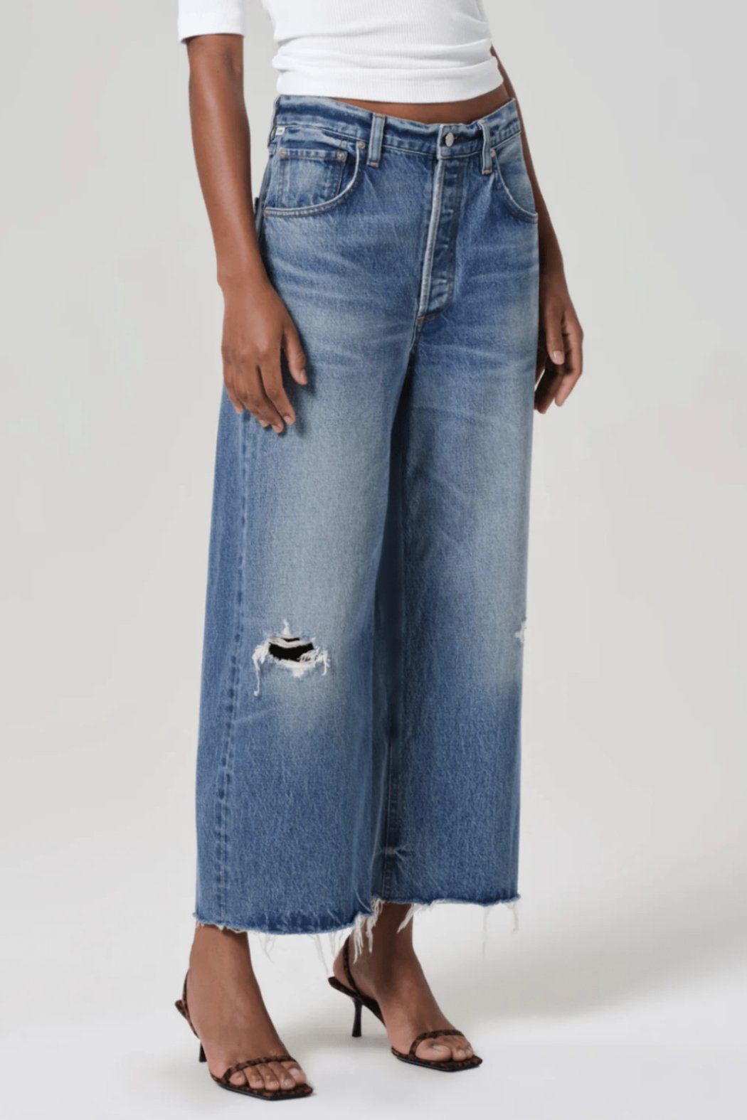 Ayla Raw-Hem Crop