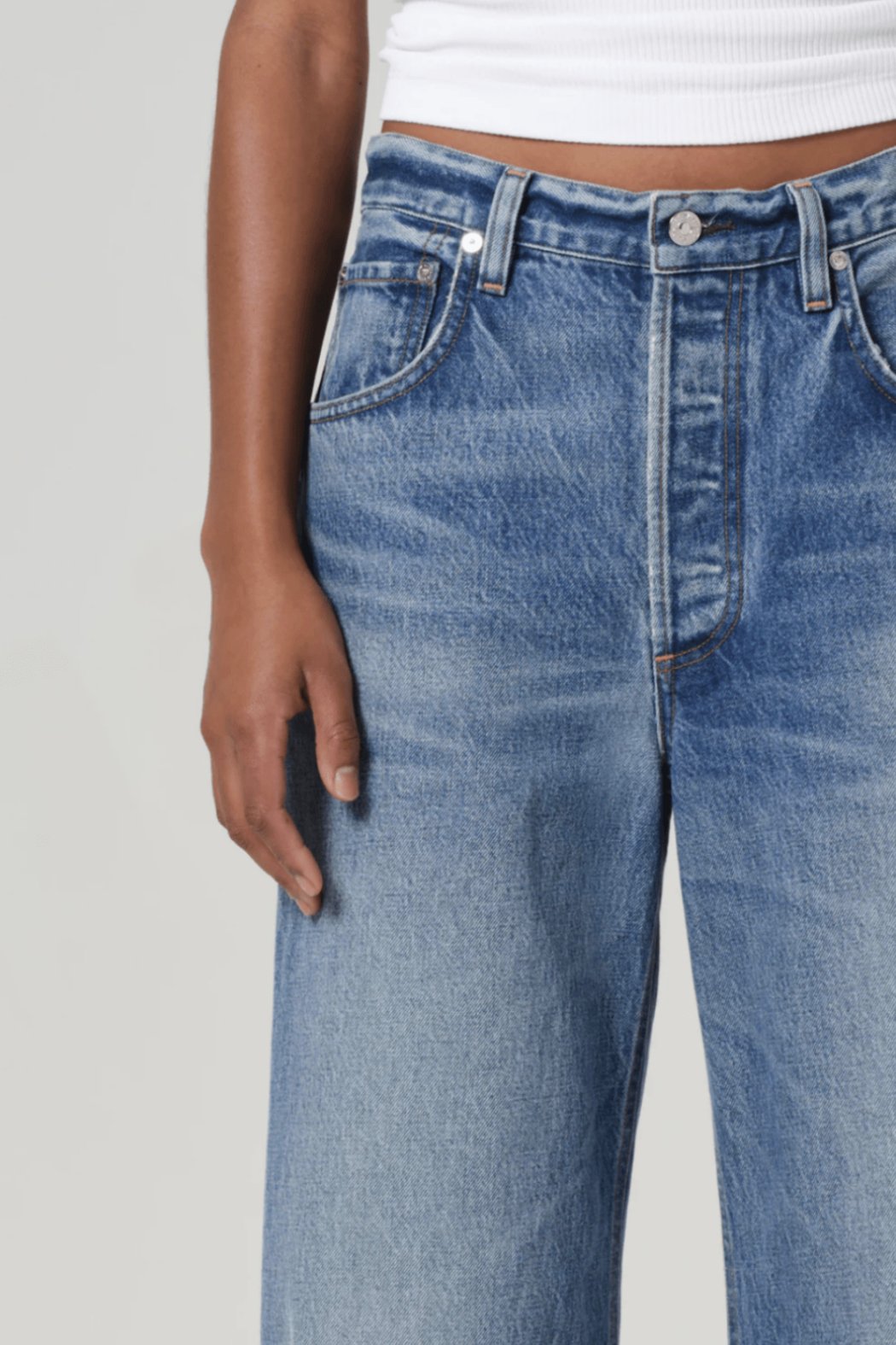 Ayla Raw-Hem Crop