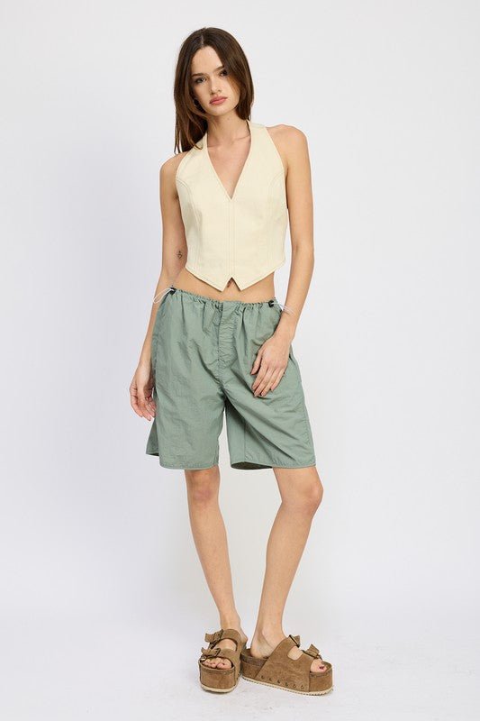 CONTRASTED BERMUDA SHORTS - Mack & Harvie