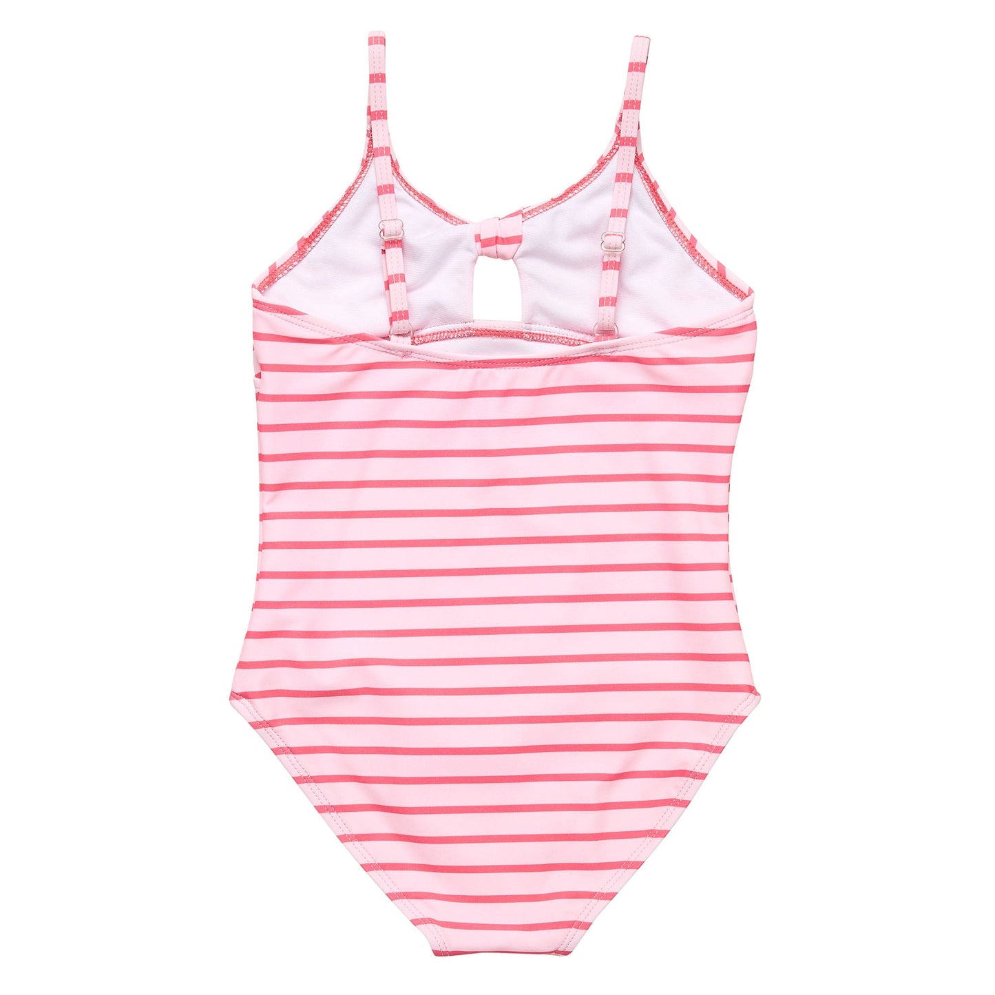 Coral Stripe Sustainable Bow Swimsuit - Mack & Harvie