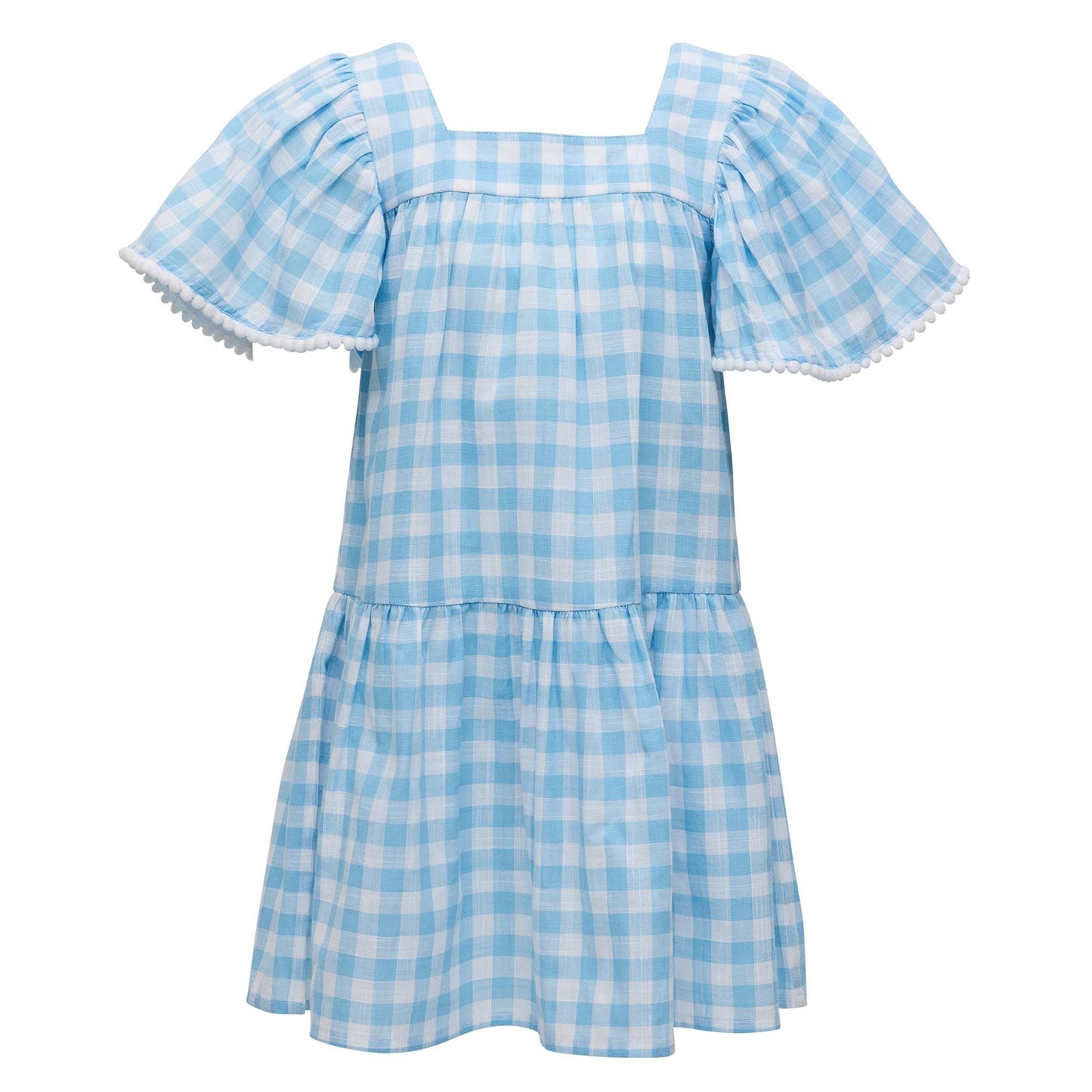 Cornflower Gingham Beach Dress - Mack & Harvie