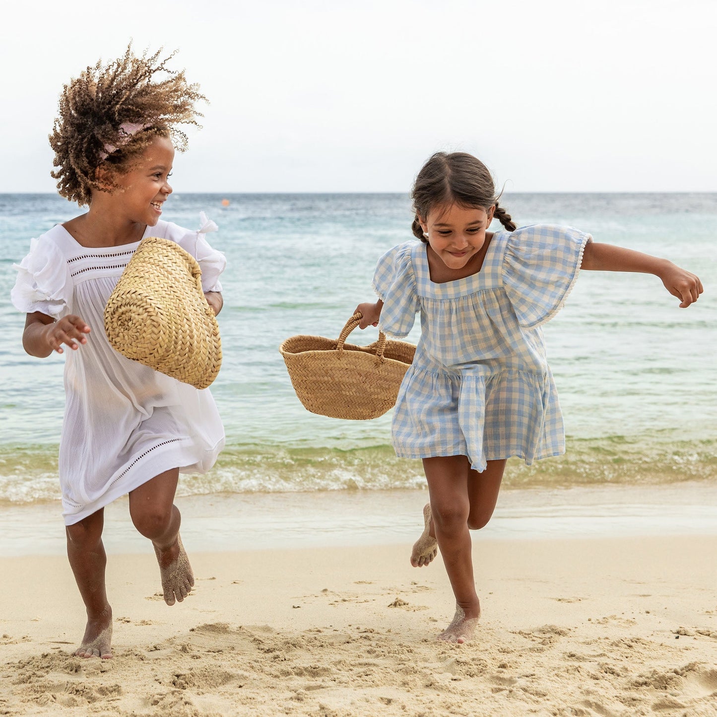 Cornflower Gingham Beach Dress - Mack & Harvie