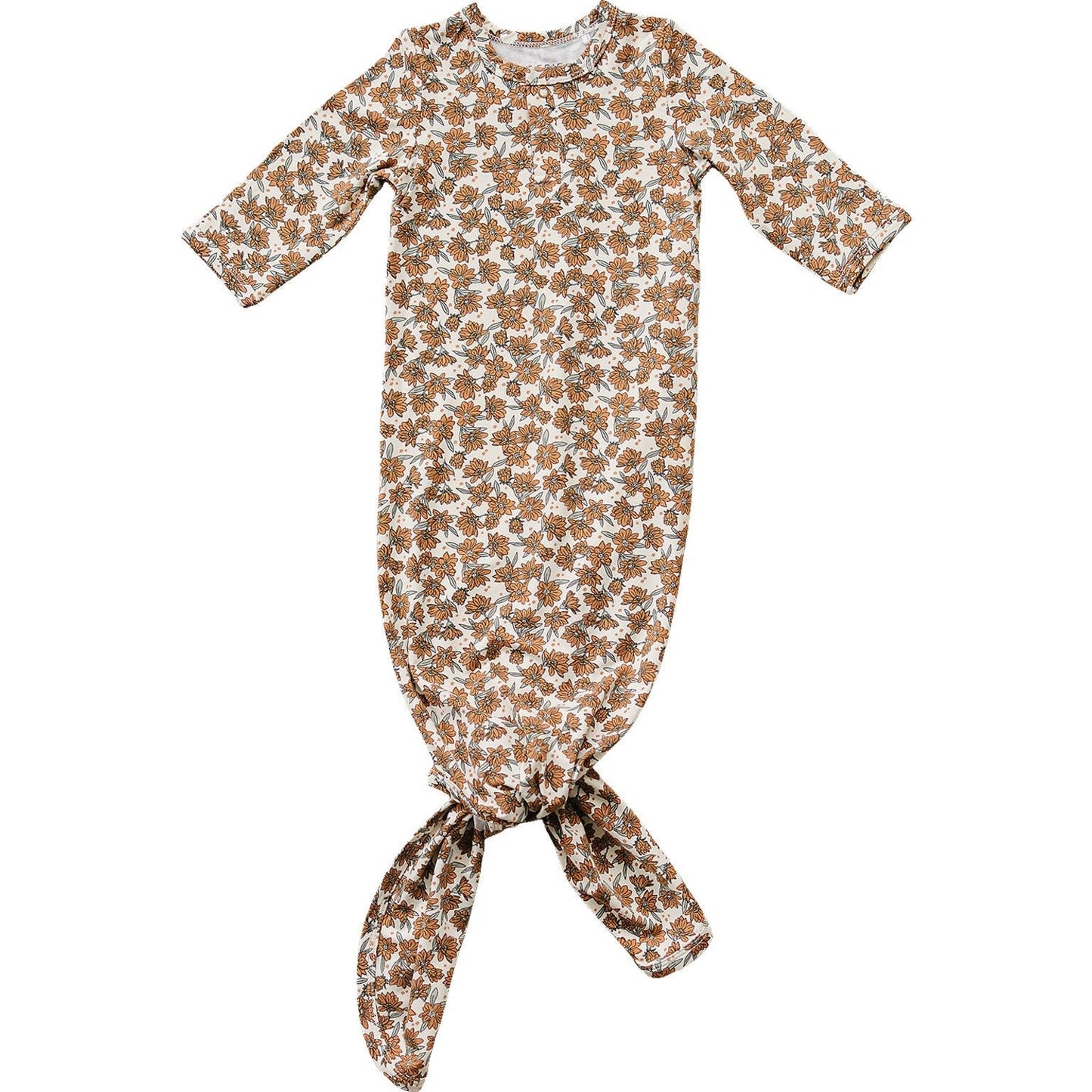 Cream Magnolia Bamboo Knot Gown - Mack & Harvie