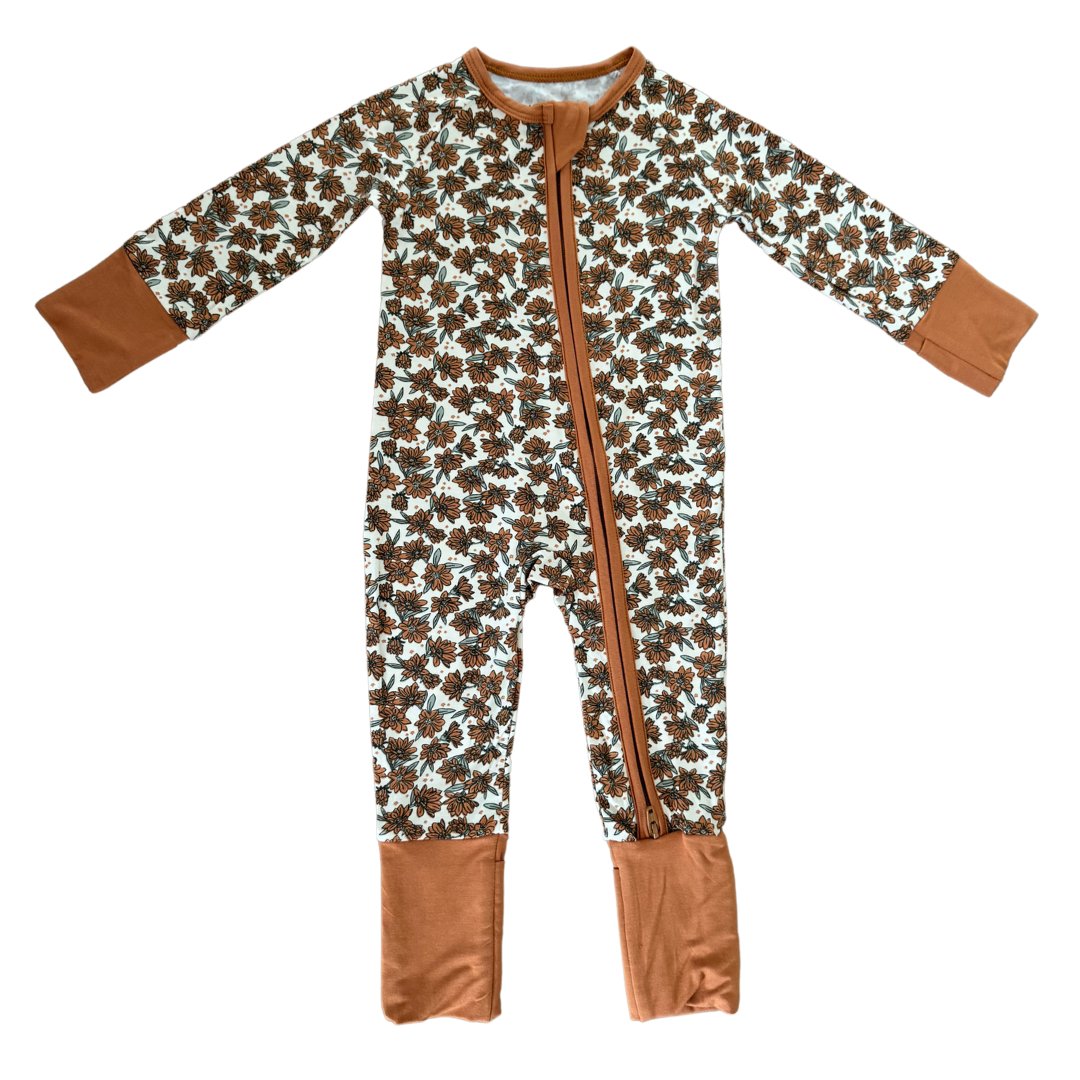 Cream Magnolia Bamboo Zipper - Mack & Harvie