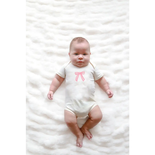 Cutesy Bow Baby Onesie