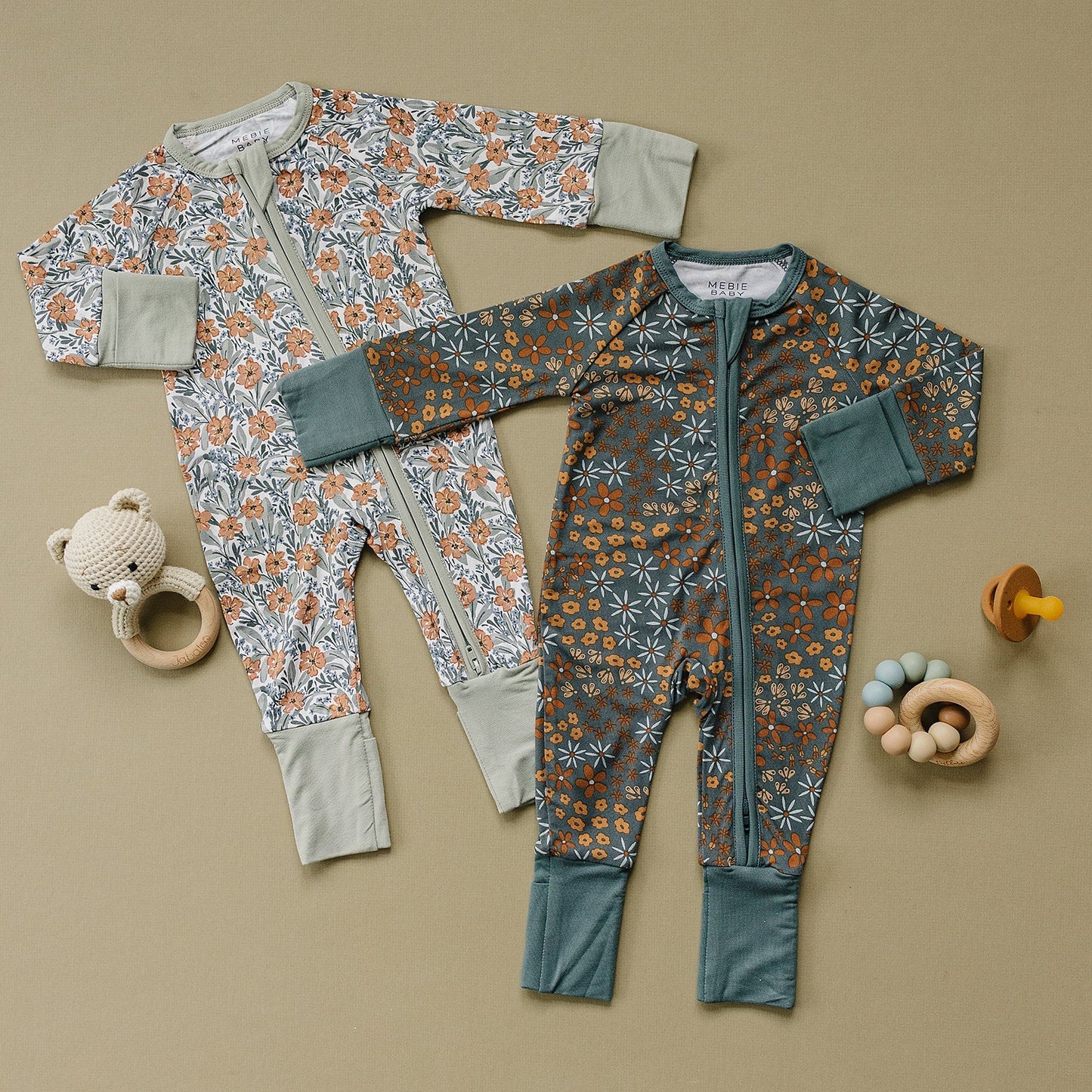 Dainty Meadow Bamboo Zipper - Mack & Harvie