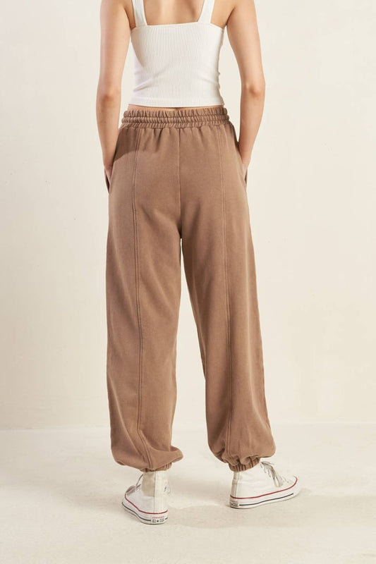 DELIGHTFUL DRAPE FRENCH TERRY JOGGER PANTS - Mack & Harvie