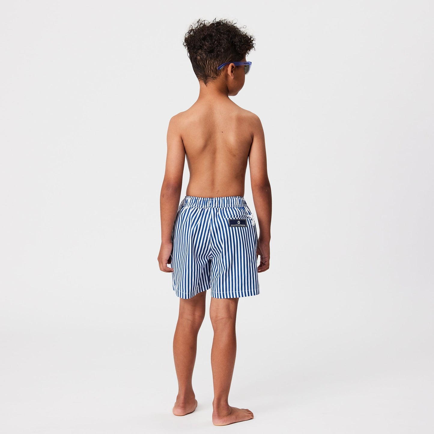 Denim Stripe Comfort Lined Swim Short - Mack & Harvie